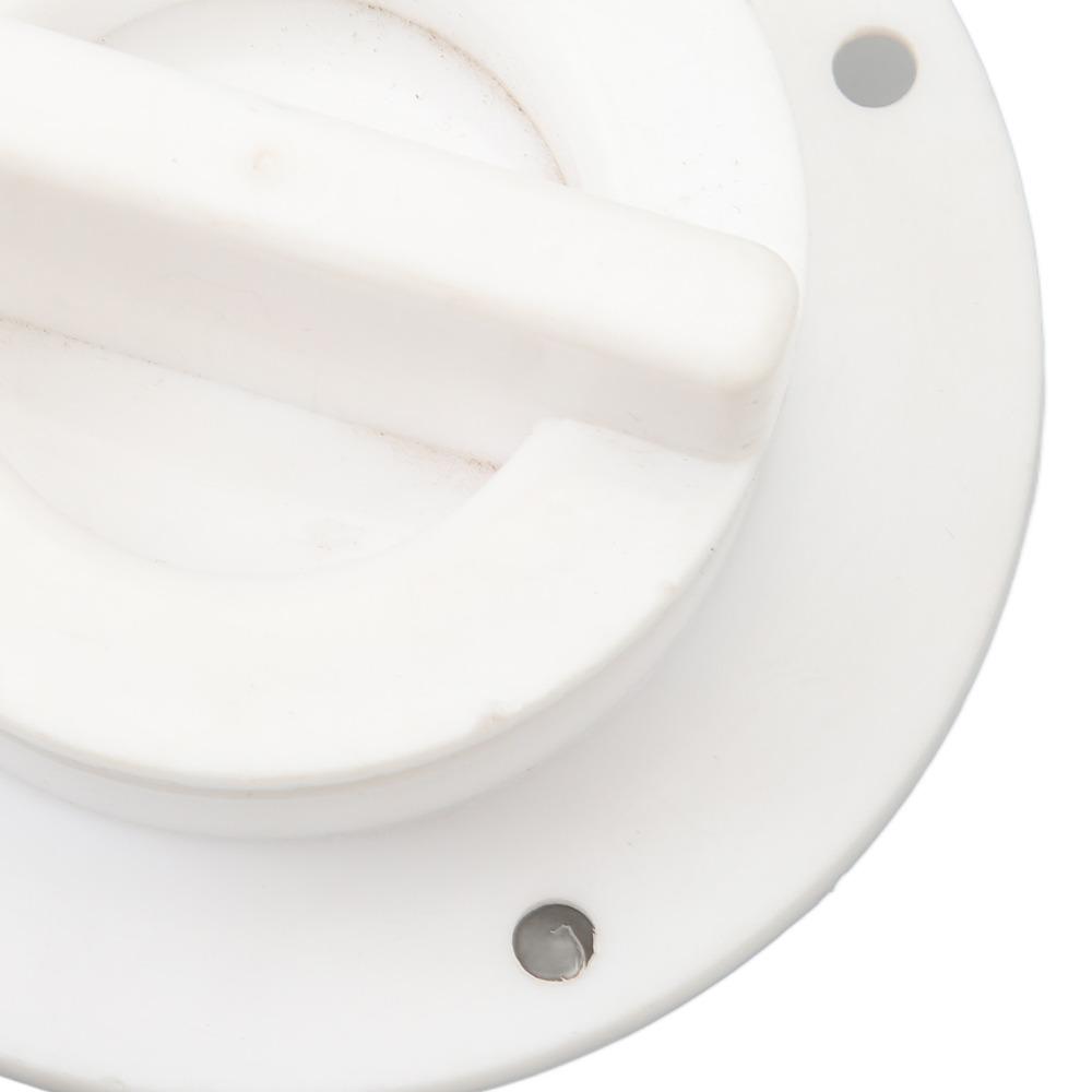 White Transom Drain Plug Nylon Scupper Drain Valve Boat Drain Plug Kit  Marine Drainage