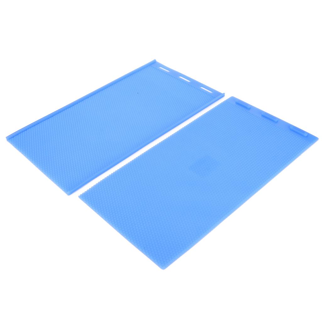 2 szt. Gumowa forma na arkusze wosku pszczelego Elastyczne narzędzie do wyciskania wosku pszczelego DIY na zaopatrzenie pszczelarza Ciemnoniebieski