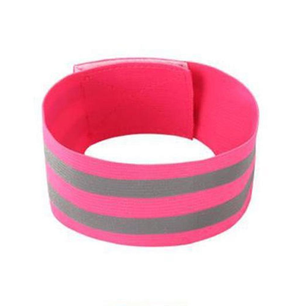 2Pcs Reflective Armband for Wrist Arm Ankle Elastic Wristband Safety Wrist Band Outdoor Sports Night Running Jogging Security