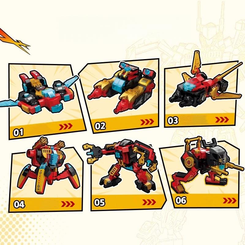 Transforming Robot Building Blocks, Cool Mecha Model Ornaments, Cyberpunk Collection Figures, Toys, Educational Gifts