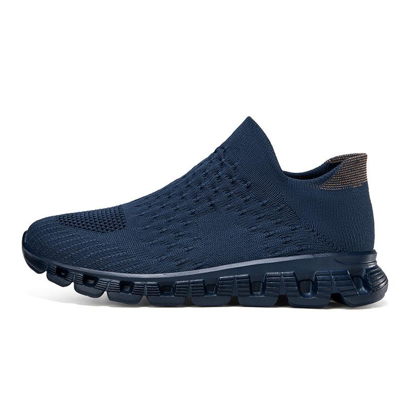 One-pedal Large-size Fly-woven Men's Shoes, New Soft-soled Non-slip and Breathable, Couple Socks, Shoes, Sports Shoes