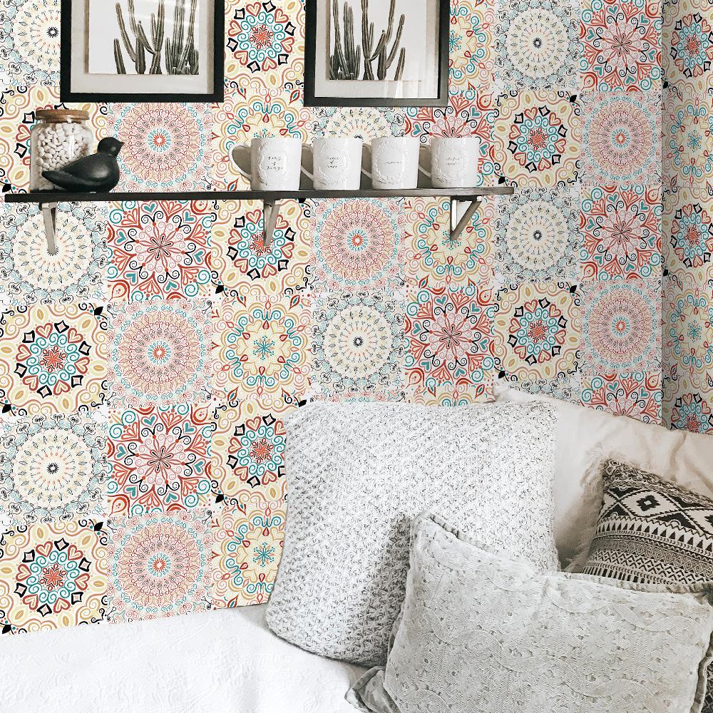 Thickened Matte Tile Sticker Self-Adhesive Wall Sticker Waterproof And Moisture-Proof Kitchen And Bathroom Renovation Wallpaper