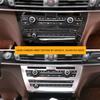 For BMW X5 X6 F15 F16 Car Carbon Fiber Texture Interior Center Control Air Condition Panel Volume Switch Frame Cover Trim