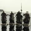1 Pezzo Legionario Medievale Wraith Soldati Giocattolo Figure Miniature Cavaliere in Rame Puro Ornamento Decorazione Artigianato
