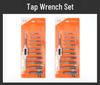 Metric & Imperial Hand Tap Wrench Set with Die Twister Rack