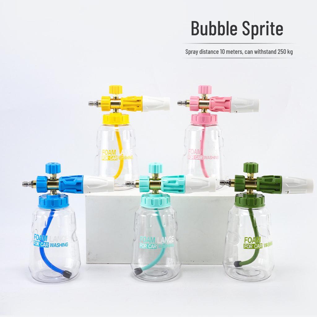 Bubble Elf Car Wash Foam Sprayer: Quick Connect PA Foam Cannon with Fan-Shaped Nozzle синий