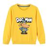Dogman Kids Sweatshirt Autumn Children Funny Cartoon Dog Man Long Sleeve Tops Boys Anime Fashion Hoodie Girl Casual Clothes