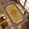 Classical Greek Key Orthodox Cross Rug Christian Prayer Mat for Bedroom Home Decor Area Carpet