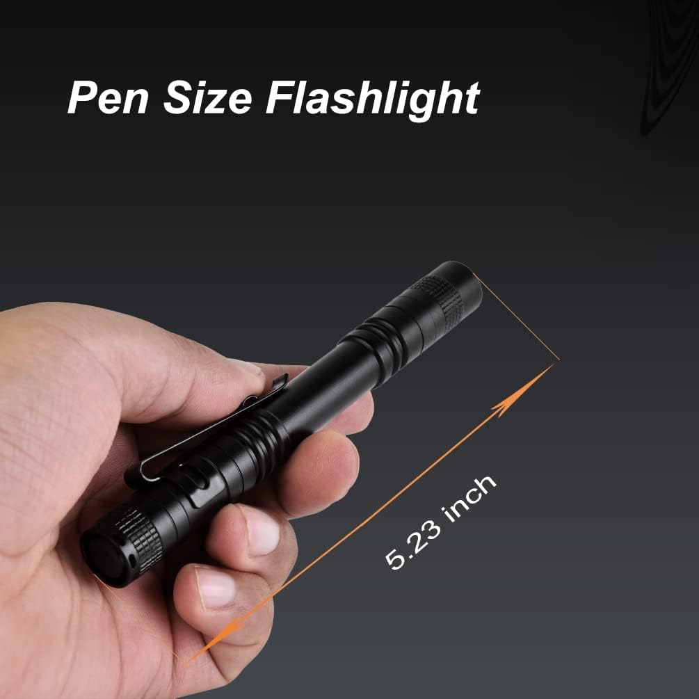 Pen Flashlight,5PCS Led Pen Light Flashlights with Clip,Mini Pocket Flashlight Small Penlight Inspection Flashlight