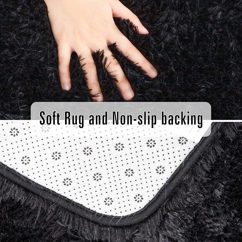 Grey Carpet Tie Dyeing Plush Soft Carpets For Living Room Bedroom Anti -Slip Floor Mats Bedroom Water Absorption Carpet Rugs 