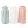 1 Pcs Nordic Flower Vase Imitation Ceramic Plastic Flower Vase Living Room Desktop Decoration Wedding Centerpiece Arrangement