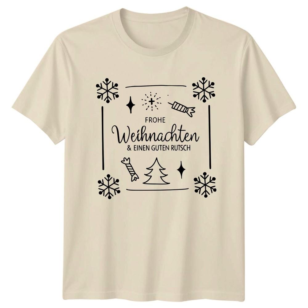Frohe Weihnachten Einen Guten Rutsch TShirt GerUnisex Christmas Christmas Gift