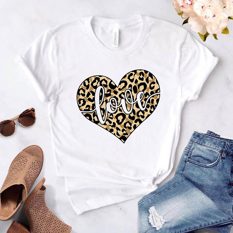 Women Tshirt Harajuku Love Graphic Fashion Female Tee Top White Ladies T-Shirt Casual Streetwear Tee Shirt Femme