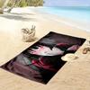 Anime Girl with Red Eyes Towel A must-have beach towel for beach travel