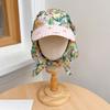 French Retro Literary Printing Headscarf Caps For Women Spring And Summer Outdoor Shopping Po Seaside Vacation Sun Hat