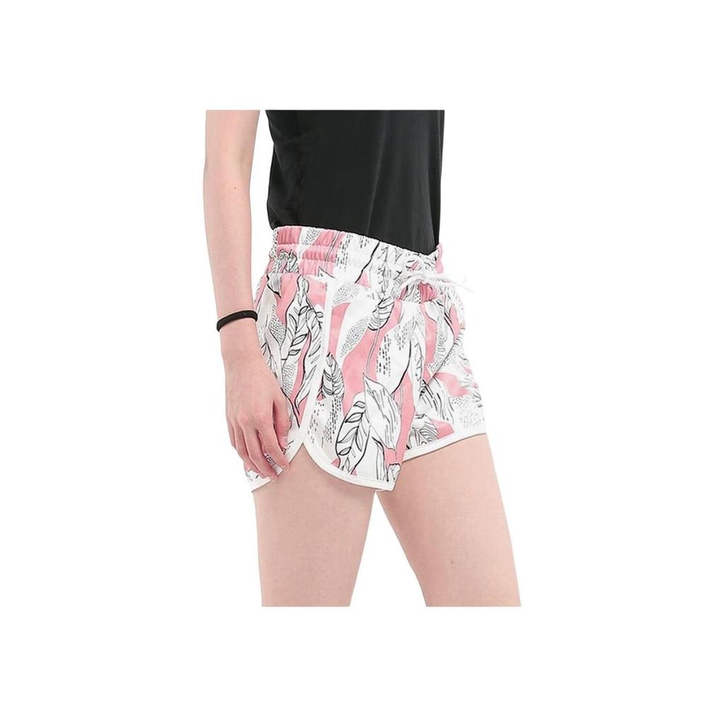 Adidas Neo All Over Print Lace Up Sports Shorts Women Shorts Pink DW7746