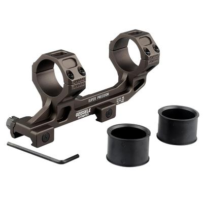 ProWildGear GEISSELE Type Ring Scope Mount Integrated Optical Sight Mount 20mm Rail Picatinny 30/ 25.4mm (1.54/Dark Brown) [Item]