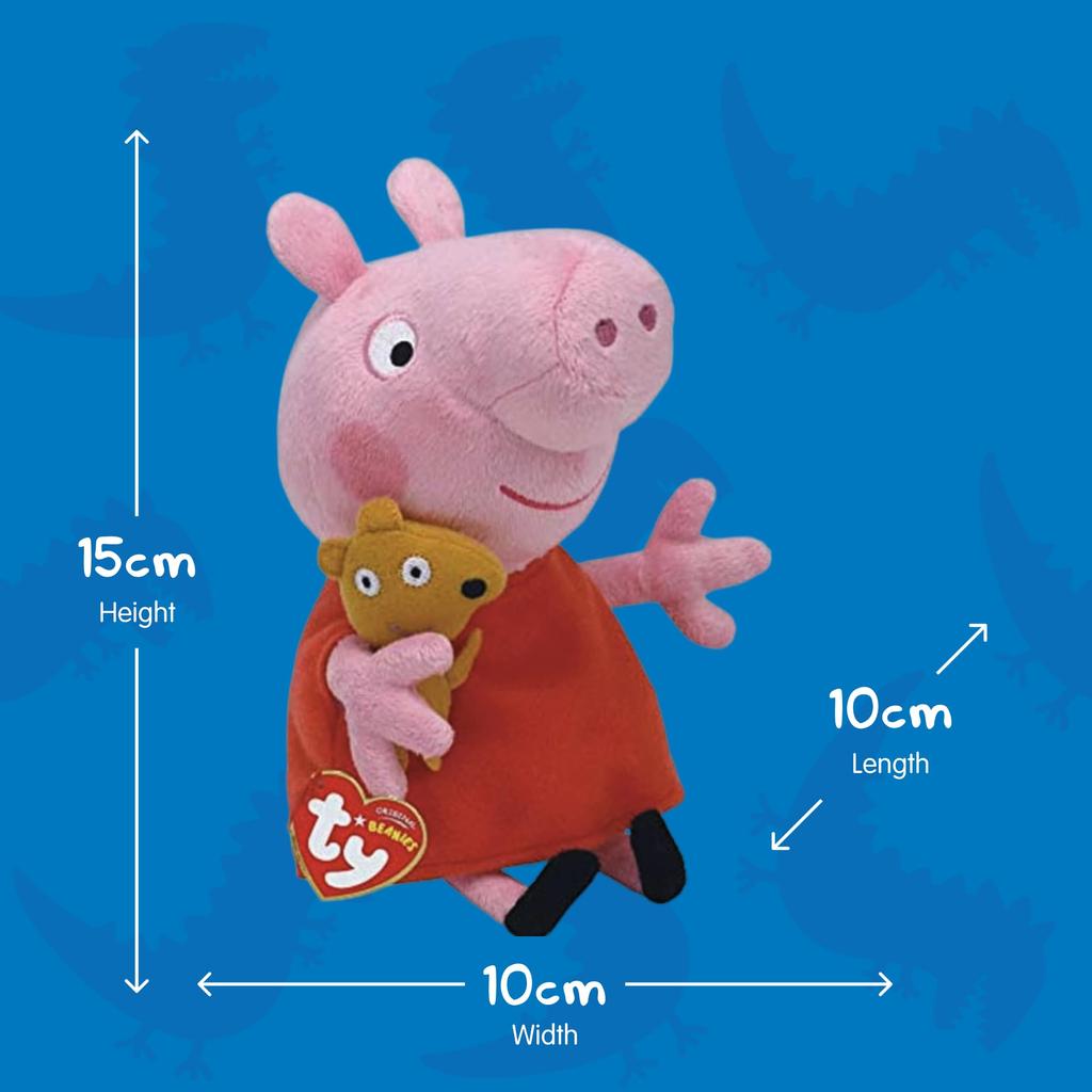 Ty Peppa Pig Plush Toy, Medium, 46128