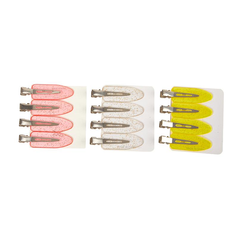 4Pcs No Bend Seamless Hair Clips Side Bangs Fix Fringe Barrette Makeup Washing Face Accessories Women Girls Styling Hair Pins