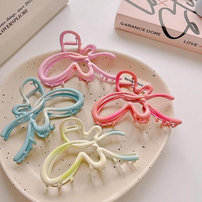 

Women s Pastel Butterfly Design Metal Hair Clip light pink