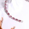True Gemstone Natural Filled Ruby Bracelet Noble Elegant Feminine 925 Sterling Silver Fine Jewelry Anniversary & Wedding Gift