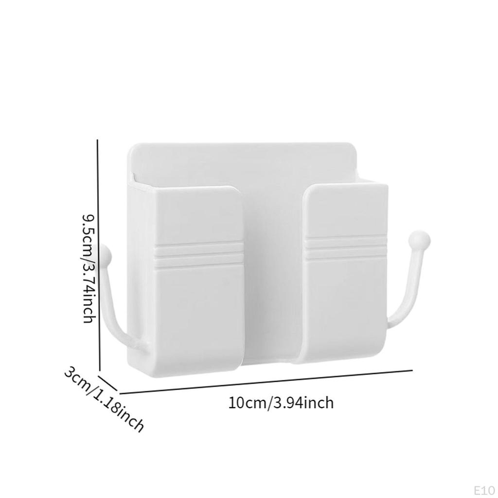 Sleek Wall Mount Phone Holder Storage Solution for Home And Office