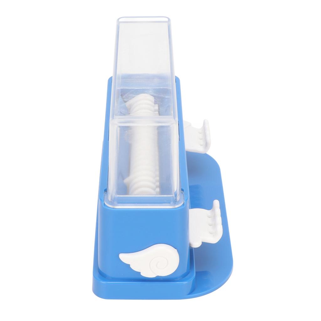 Dental Micro Applicator Dispenser Compact Convenient Large Capacity Dental Cotton Tip Box Blue