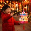 PVC Year of the Horse Lantern 3D Luminous Lanterns Portable Lanterns  Spring Festival