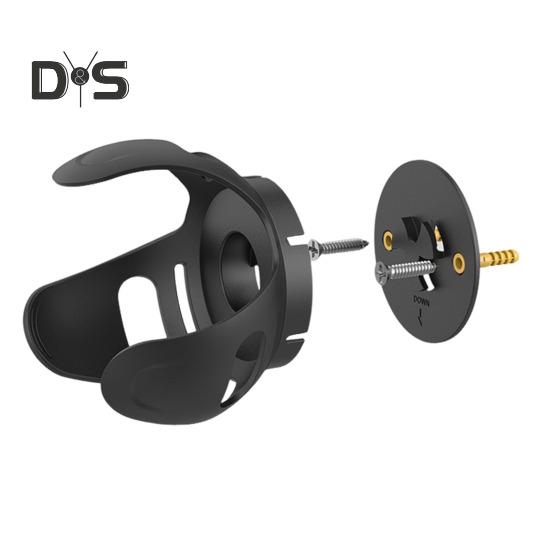 

Настенный держатель для Echo Dot 4/5 поколения, кронштейн, экономящий место, с системой управления шнуром, регулировка угла наклона, кронштейн для динамика чёрный