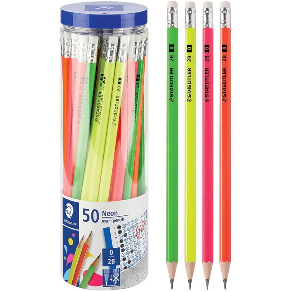 STAEDTLER (STAEDTLER) pencil, pencil sharpener (Neon exam pencils set of 50) [parallel import]