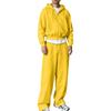 Ensemble Sweat à Capuche zippé et Pantalon de Jogging assortis pour Tenue Casual d'Hiver