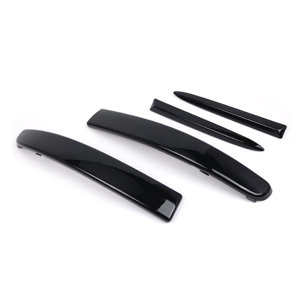 Moulure de pare-chocs inférieur Ensemble de moulures chromées pour pare-chocs inférieur avant pour Fiat 500 07-15 735455057 Accessoires de remplacement