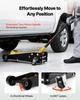 VEVOR Low Profile Floor Jack, 3 Ton Capacity, Steel Racing Floor Jack with Single Piston Quick Lift Pump, Hydraulic Trolley Car Lift for Sports Cars