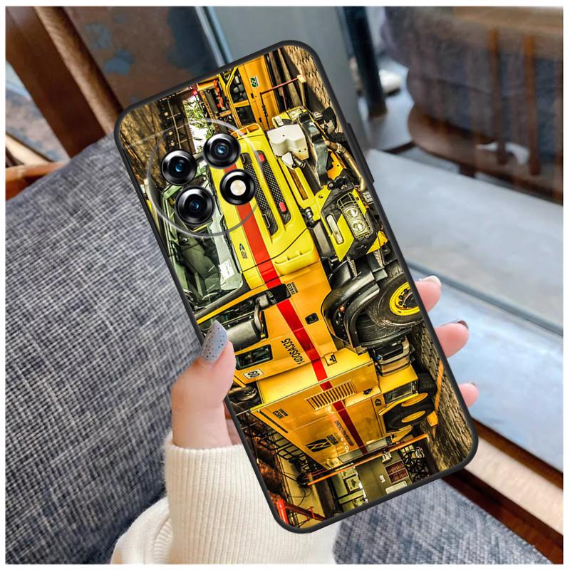 Fire Truck Case For OnePlus 13 15 13R 13T 12 12R 11 9 10 Pro 10T 8T Nord 5 CE 2 3 4 Lite N20 N30 Coque
