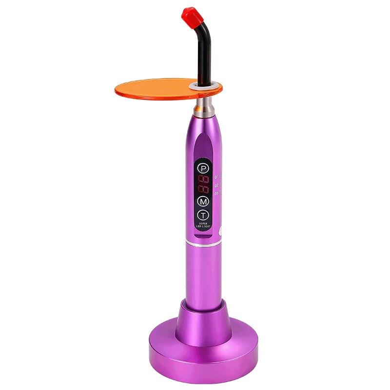 

Польза дантиста света СИД зубоврачебных инструментов отверждая с моделью СИД 3 наивысшей мощности 5В Время отверждения 5-40 секунд фиолетовый