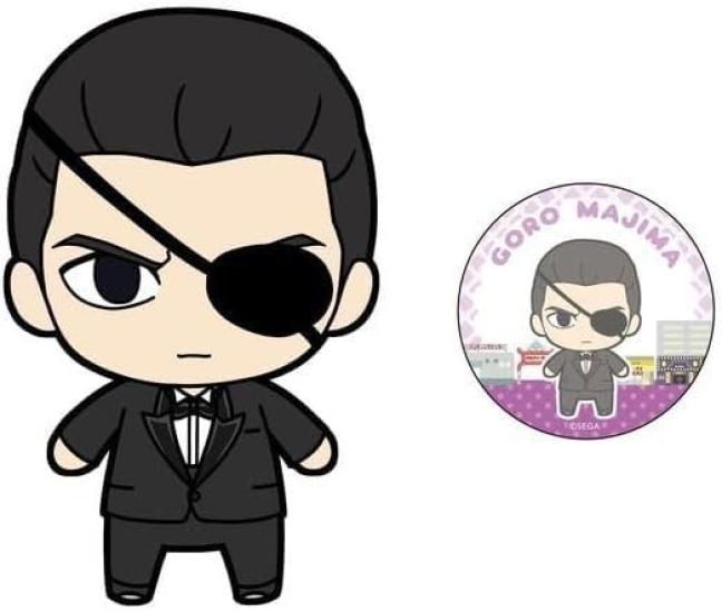Yakuza 0 Plush Toy Badge Set Goro Majima &