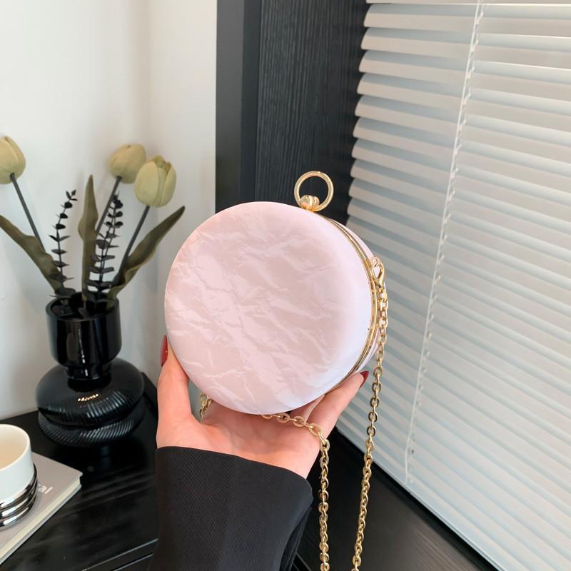 Fashionable Retro Evening Bag 2024 New Trendy Simple Chain Shoulder Bag