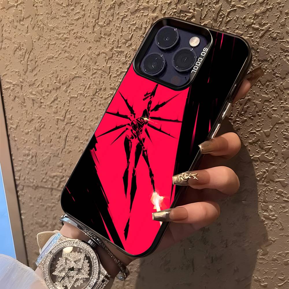 U-Ultrakill Siyah Şeker Mat Kapaklı iPhone 17,16,15,14,13,12,11,Mini,Pro,E,SE4,XS,MAX İçin