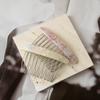 Plaid Comb Clip Bangs Hair Clip Texture Marble Pattern Iron Tooth Simple Comb Clip Insert Comb Styling Accessories