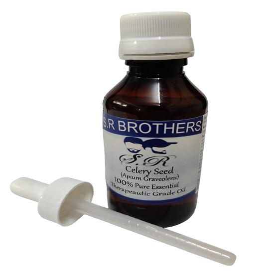 

S.R Brothers Celery Seed (Apium graveolens) Pure & Natural Therapeutic Grade Essential Oil Plastic with Dropper 10ml