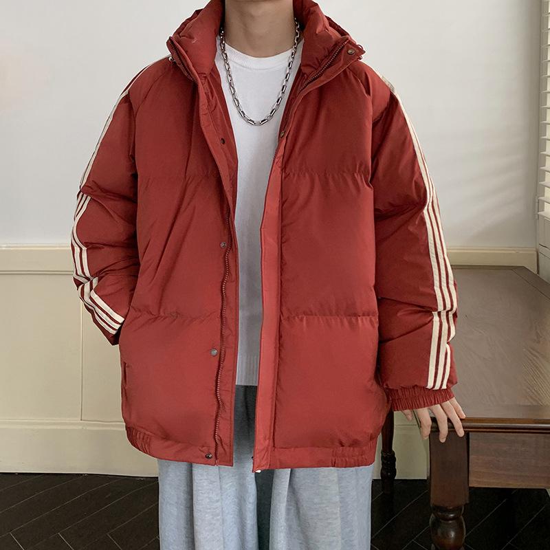 Winterliche Baumwolljacke für Herren, trendige lockere kurze verdickte Jacke, Baumwolljacke für junge Paare, koreanische Version der Herren-Pufferjacke