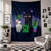 Wall Tapestryminecraft Art Hanging Cloth Decorative Background Cover for Room Decoration