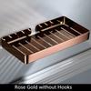 Tuqiu Rose Gold Bathroom Shelf Gold Soap Holder SUS 304 Black Bathroom Soap Dish Wall Mounted white Kitchen Storage holder