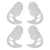 2 Pares Almohadillas de Silicona Suave para Auriculares Puntas para Auriculares Silicona -Funda Gancho para Oreja Auriculares In-Ear Accesorios para Auriculares Puntas para los Oídos