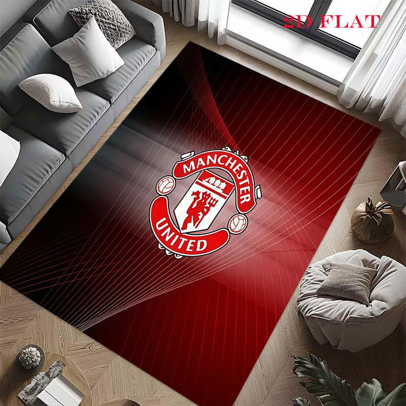 Loyal MUFC Fans Carpet Rug for Living Room Bedroom Home Sofa Decoration,Kids play Nonslip Floor Mat