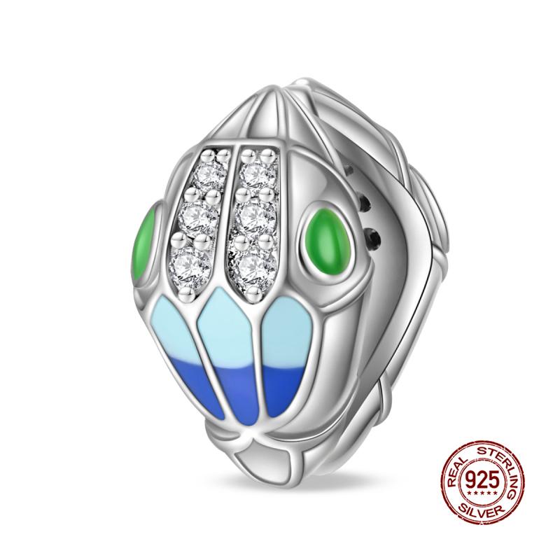 Original Charms Copper Tarot Cards & Snake Charm Beads Fit 3Mm Original Bracelet Necklace Women Diy Fine Jewelry Gift New In