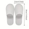 1/5/10pairs Disposable Slippers For Hotel Family Travel Beauty Salon Guests Unisex Portable Non Slip Non-woven Fabric Indoor
