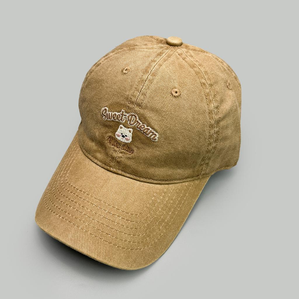 Cute Puppy Letter Embroidered Baseball Cap Male And Female Sunshade Cartoon Casual Face Cap