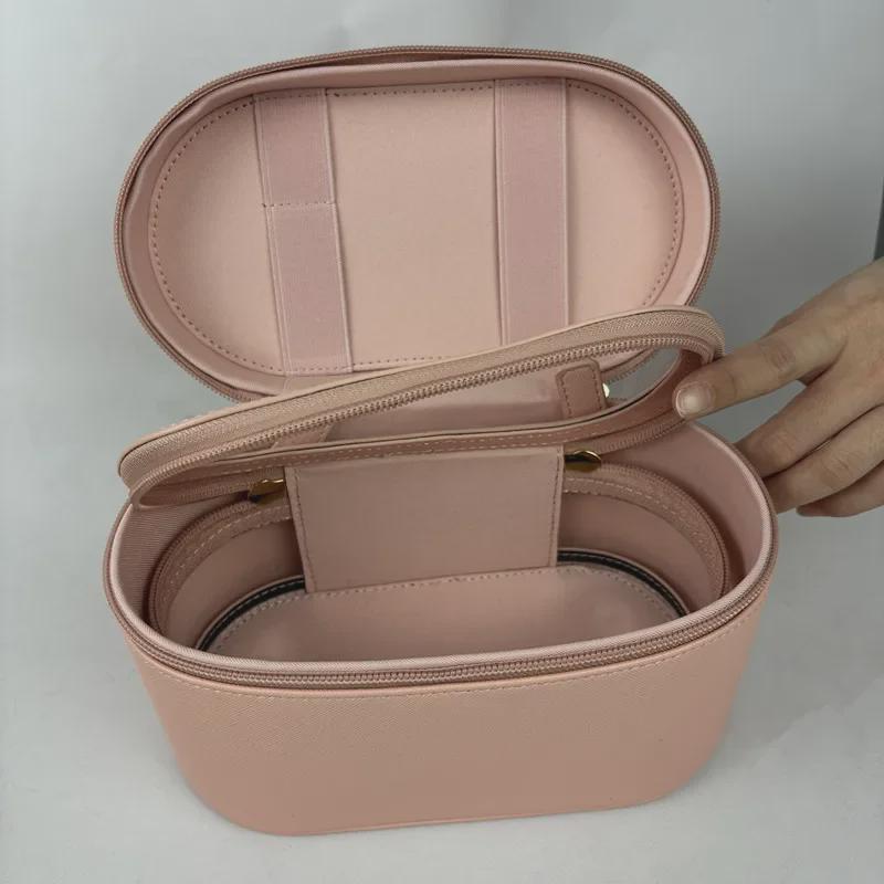 Geantă de toaletă de călătorie multifuncțională din piele PU - Capacitate mare, depozitare cosmetică portabilă