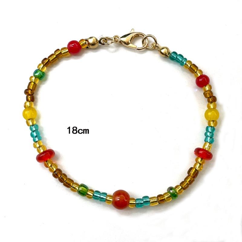 New chinoiserieniche style beaded necklace retro natural stone agate clavicle chain